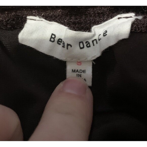 Bear Dance Brown Velvet Bustier Corset Top Small Fairycore Renaissance Y2K - Picture 3 of 4